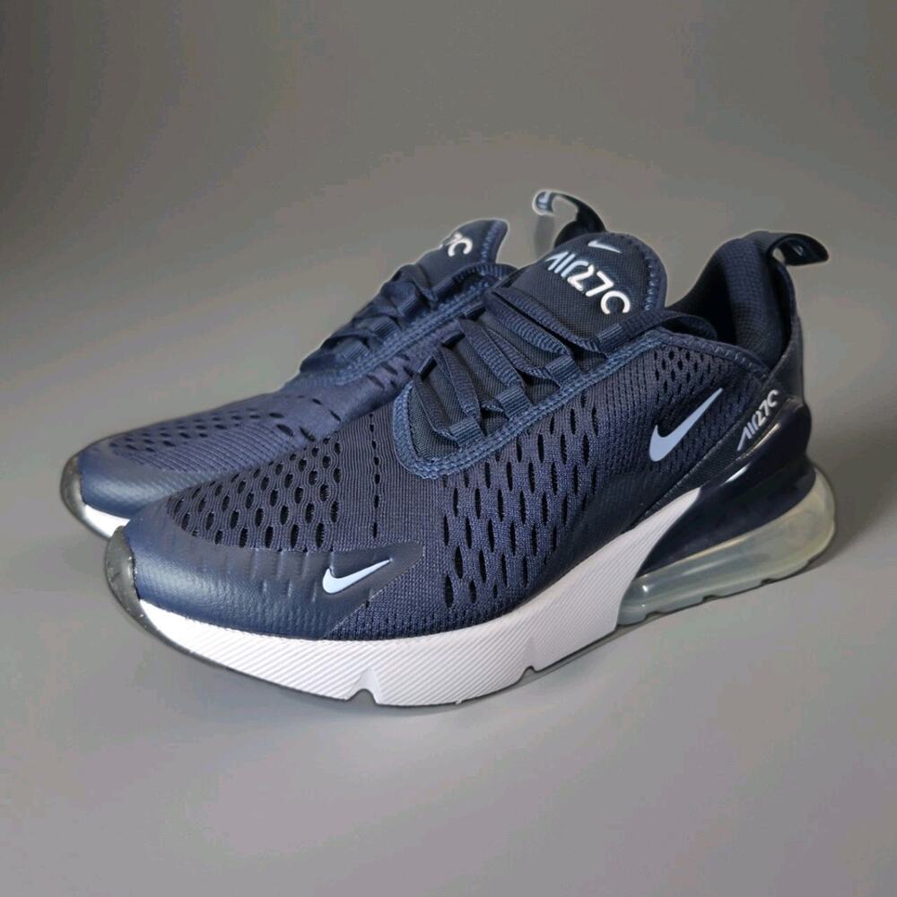 Size 4.5Y Nike Air Max 270 Youth Kids Navy Blue 943345-407 - Picture 3 of 5